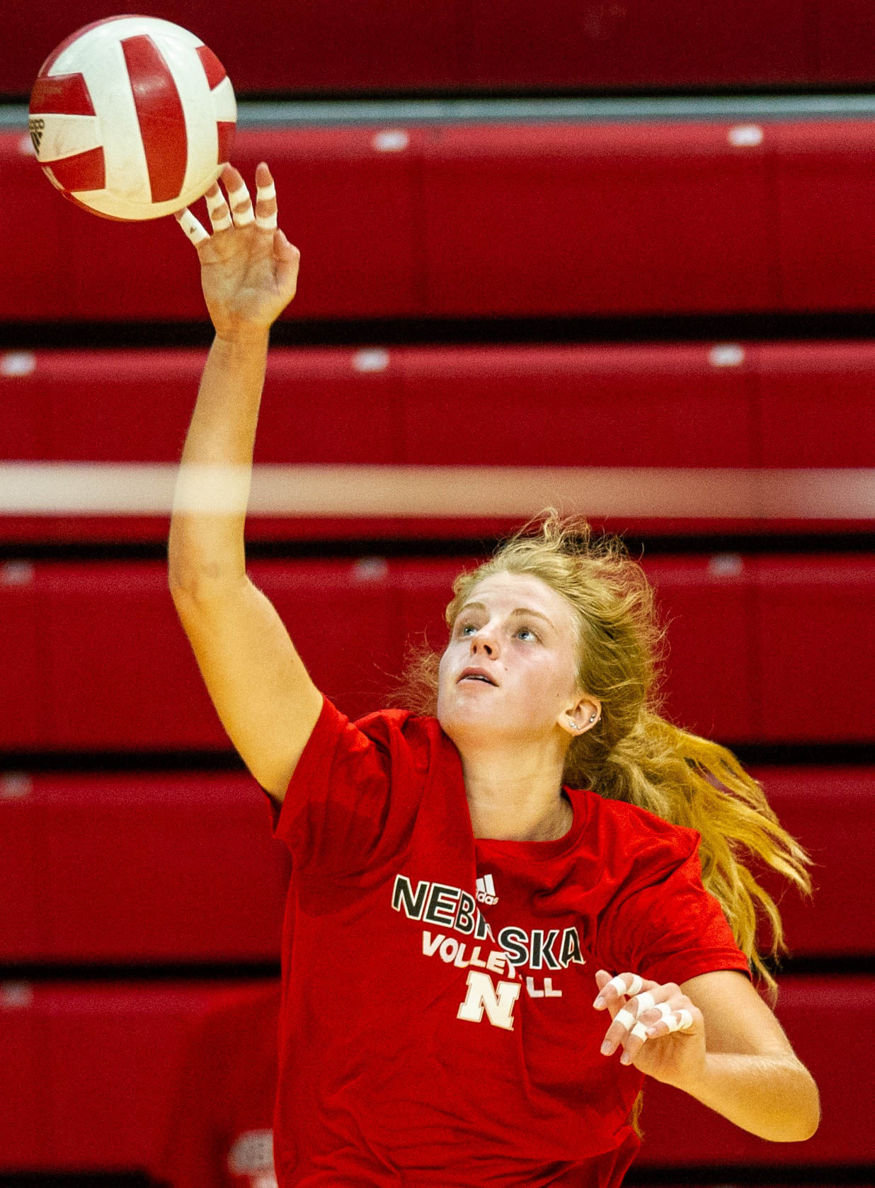 NU volleyball practice, 8/8/18